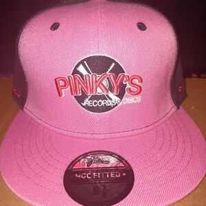 Pinky's Records & Discos Pink and Black Fitted Cap (Next Friday)